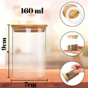 Ver imagem 7 de Conjunto 12 Potes em Vidro Redondo e Tampa Hermética Bambu