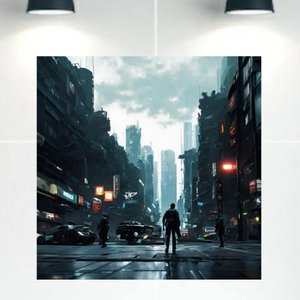 Quadro Decorativo Tela Canvas Cidades Ref:qbci1 Lojall 120 X 80 Cm Borda Infinita