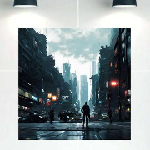 Quadro Decorativo Tela Canvas Cidades Ref:qbci1 Lojall 120 X 80 Cm Borda Infinita