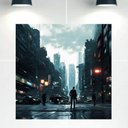 Ver imagem 1 de Quadro Decorativo Tela Canvas Cidades Ref:qbci1 Lojall 120 X 80 Cm Borda Infinita