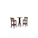 Ver imagem 2 de Conjunto Bistrô 1 Mesa 2 Banquetas Copacabana Bege/Capuccino