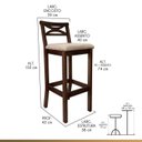 Ver imagem 4 de Conjunto Bistrô 1 Mesa 2 Banquetas Copacabana Bege/Capuccino