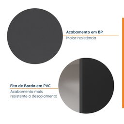 Armário Aéreo Porta Basculante 80cm Puxador 150cm Ipanema CabeCasa MadeiraMadeira - 10