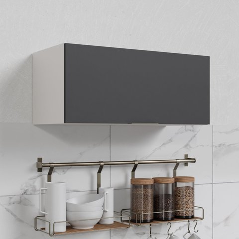 Armário Aéreo Porta Basculante 80cm Puxador 150cm Ipanema CabeCasa MadeiraOriginals