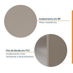 Armário Aéreo Porta Basculante 80cm Puxador 150cm Ipanema CabeCasa MadeiraMadeira - 10