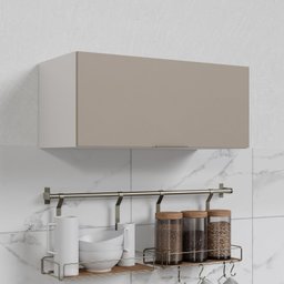 Armário Aéreo Porta Basculante 80cm Puxador 150cm Ipanema CabeCasa MadeiraMadeira - 2