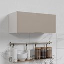 Ver imagem 1 de Armário Aéreo Planejado Porta Basculante 80cm Puxador 150cm Ipanema CabeCasa MadeiraOriginals