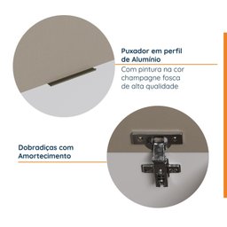 Armário Aéreo Porta Basculante 80cm Puxador 150cm Ipanema CabeCasa MadeiraMadeira - 11