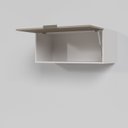 Ver imagem 3 de Armário Aéreo Porta Basculante 80cm Puxador 150cm Ipanema CabeCasa MadeiraOriginals