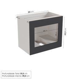 Balcão Forno de Embutir sem Tampo sem Rodapé Ipanema CabeCasa MadeiraMadeira - 3