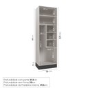 Ver imagem 3 de Armário Multiuso 2 Portas 70cm com Rodapé Ipanema CabeCasa MadeiraOriginals