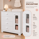 Ver imagem 7 de Cômoda Sapateira Katatau para Quarto de Bebê 100% MDF Branco/Brilho