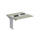Ver imagem 1 de Complemento de Mesa Plataforma para Coworking para 2 Péssoas 120x120 120cm Industrial Nogueira Casblanca e Cinza Bege
