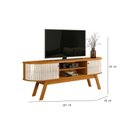 Ver imagem 6 de Painel Piso Teto New Guaporé com Rack Bancada Valência New Laguna Cinamomo Off White - Madetec