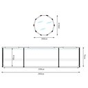 Ver imagem 6 de Piscina Acquablue Metal Pvc Kit Reparação 6800 Litros Azul G31 - Gran Belo