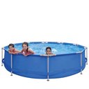 Ver imagem 2 de Piscina Acquablue Metal Pvc Kit Reparação 6800 Litros Azul G31 - Gran Belo