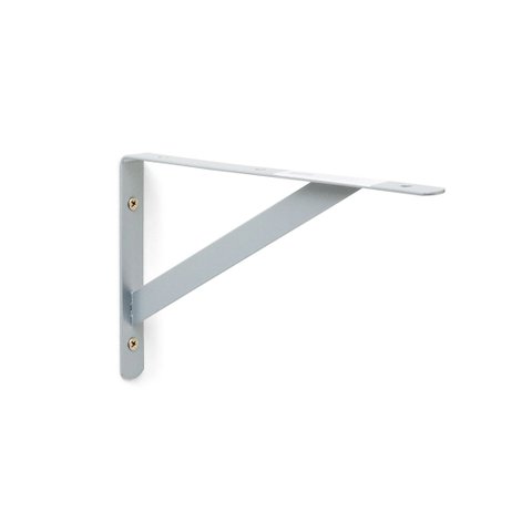 Kit 6X Suporte Mão Francesa para Prateleira de 20 cm Prata