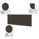 Ver imagem 2 de Painel de Cama Casal Laura Marrom