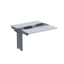 Ver imagem 1 de Complemento de Mesa Plataforma para Coworking para 2 Péssoas 120x120 120cm Industrial Cinza e Grafito