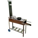Ver imagem 1 de Fogão a Lenha Inox Portátil Standart Com Chapa de Ferro Fundido Três Furos LOJA DE CHURRASQUEIRA FL-