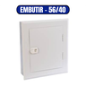 Quadro de Distribuição Embutir 56/40 - Cemar (904505n) - 1