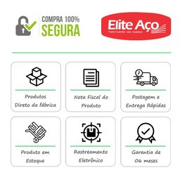 Armário Aço Lavanderia Multiuso Fechadura Prateleiras Vassoura Organizador EA311 Cinza - 8
