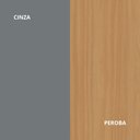 Ver imagem 5 de Guarda Roupa 6 Portas Abrir 230 cm X 240 cm para Quarto ou Closet 100% MDF Cor:Cinza e Peroba