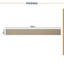 Ver imagem 2 de Rodapé para Balcão de Cozinha Planejada 120cm Ipanema CabeCasa Fendi Trama