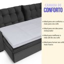 Ver imagem 6 de Pillow Top para Sofá Retrátil e Reclinável Almofada 200x100cm Bf Colchões