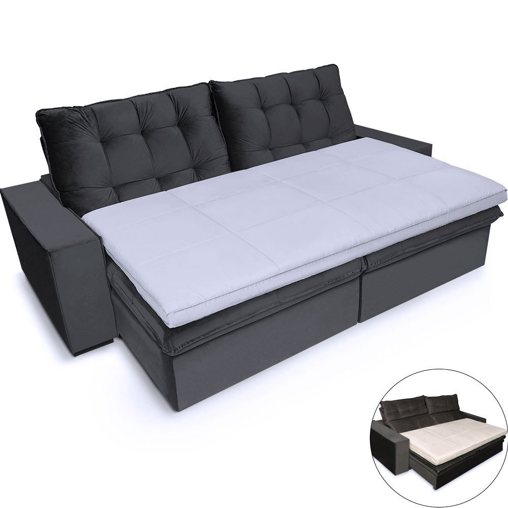 Pillow Top para Sofá Retrátil e Reclinável Almofada 200x100cm Bf Colchões