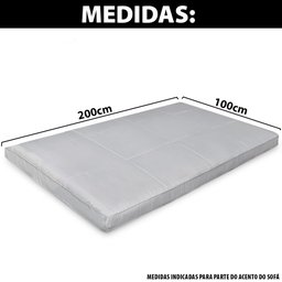 Pillow Top para Sofá Retrátil e Reclinável Almofada 200x100cm Bf Colchões - 7