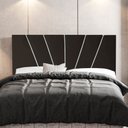 Ver imagem 2 de Cabeceira Cama Box Casal Queen Size Dallas 160cm Veludo Marrom - Desk Design
