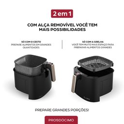 Air Fryer Fritadeira sem Óleo Mega Digital 7,1l Antiderrapante 1700w 127v Wap - 3