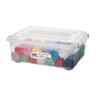 Kit Caixa Organizadora Transparente 42l 6 Un Top Stock Sanremo - 2