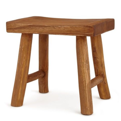 Banco em Madeira Decorativo Pequeno Estilo Rustico Natural