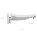 Ver imagem 4 de Suporte de Fixação de Calha 26x122mm Branco