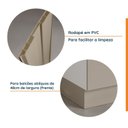 Ver imagem 4 de Rodapés Canto Oblíquo 48cm para Balcão de Cozinha Planejada Ipanema CabeCasa Bege/Fendi Trama