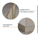 Ver imagem 4 de Rodapés Canto Reto 53,5cm para Balcão de Cozinha Planejada Ipanema CabeCasa Bege/Fendi Trama