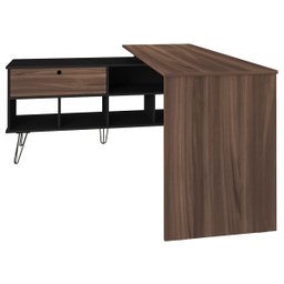 Mesa Escrivaninha Dubai 1 Porta Ipe/preto - Artany - 2