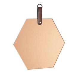 Espelho Hexágono em Vidro Cobre 25x25 Cm D´rossi - 4