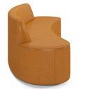 Ver imagem 5 de Sofá 5 Lugares para Sala de Estar Living 280cm Theo D06 Sintético Caramelo - Mpozenato