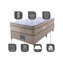 Ver imagem 3 de Cama Box Solteiro Colchão Ortofirm + Box 88x188x67 One Face Espuma D33 Dourado