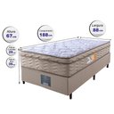Ver imagem 2 de Cama Box Solteiro Colchão Ortofirm + Box 88x188x67 One Face Espuma D33 Dourado
