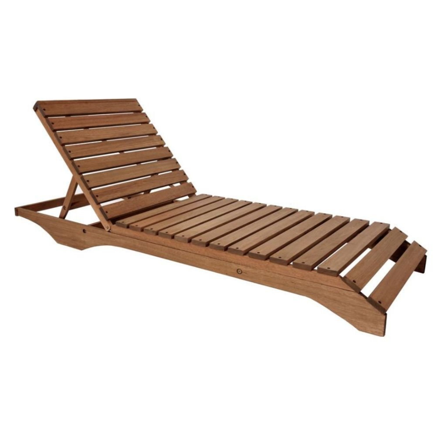 Conjunto 3 Espreguiçadeiras para Jardim em Madeira Maciça Chaise Long - 5