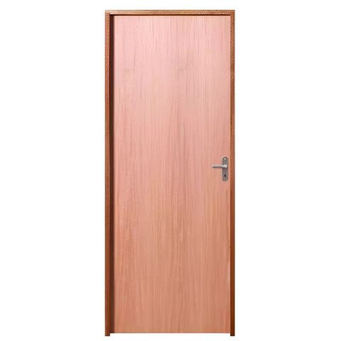 Porta de Madeira Semi-oca Padrão Curupixá Lisa Bat.11 Cm Eco Fech Comum Interna 210x62 Lado Esquerdo