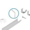 Ver imagem 6 de Suporte Prolongador Reto de Calha 19x179mm