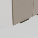Ver mais imagens de Armário Aéreo Planejado de Canto Oblíquo Ipanema CabeCasa MadeiraOriginals Bege/Fendi Trama/Branco