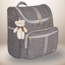 Ver imagem 1 de Mochila Bebê Infantil Maternidade 2 em 1 Faixa Menino Menina Amor:cinza