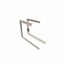 Ver imagem 1 de Kit 2 Suporte Prateleira Nicho Reforçada Dupla 45x30cm Cor:branco
