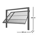 Ver imagem 4 de Portão Contrapeso de Aço com Grade Tubolar 220x285 Req: 12